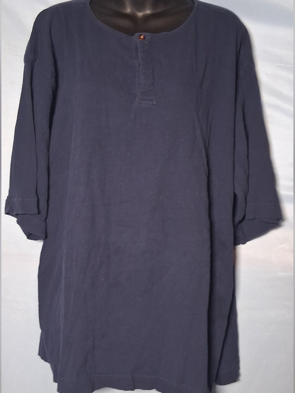Shah Safari 100% cotton henley Vintage